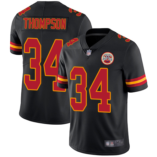 Men Kansas City Chiefs #34 Thompson Darwin Limited Black Rush Vapor Untouchable Football Nike NFL Jersey->kansas city chiefs->NFL Jersey